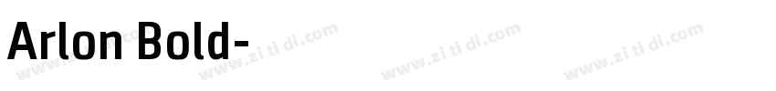 Arlon Bold字体转换
